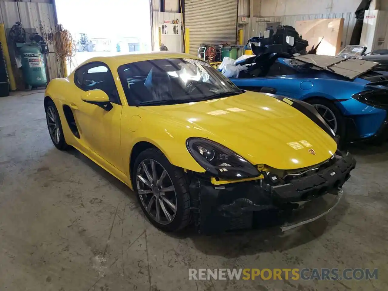 1 Photograph of a damaged car WP0AA2A88MS260237 PORSCHE CAYMAN 2021