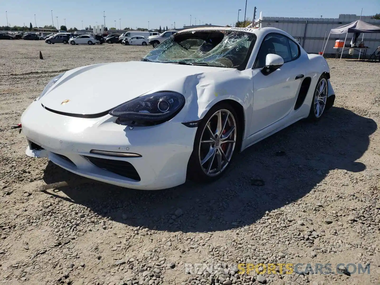 2 Photograph of a damaged car WP0AB2A88MS275091 PORSCHE CAYMAN 2021