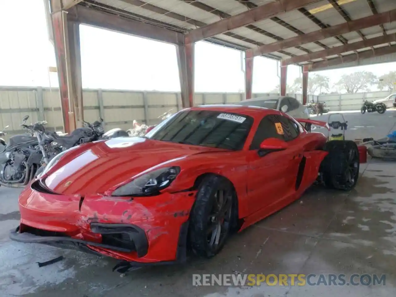 10 Photograph of a damaged car WP0AC2A82MS289243 PORSCHE CAYMAN 2021