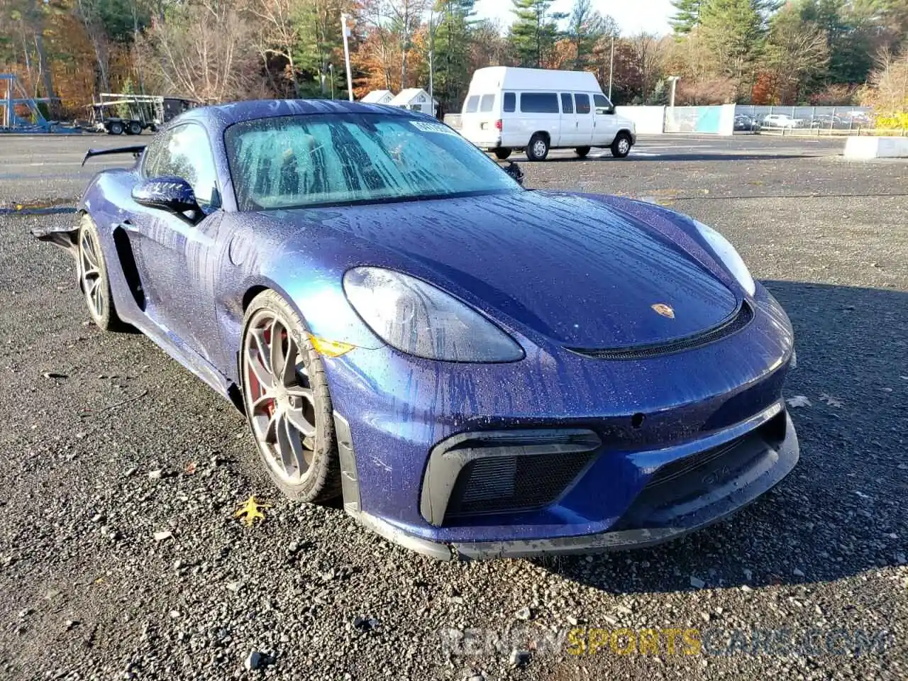 1 Photograph of a damaged car WP0AC2A84MK289115 PORSCHE CAYMAN 2021