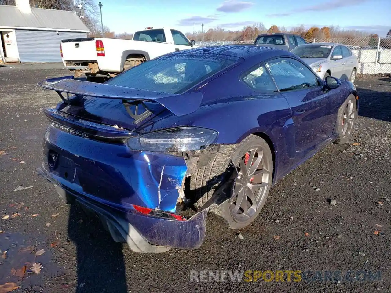 4 Photograph of a damaged car WP0AC2A84MK289115 PORSCHE CAYMAN 2021