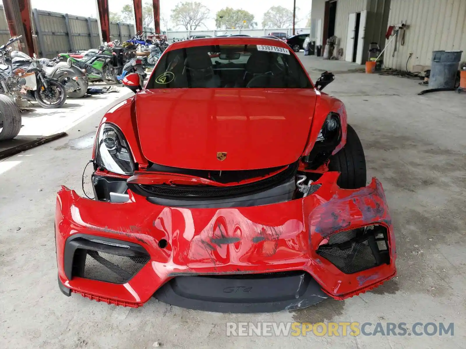 9 Photograph of a damaged car WP0AC2A84MK289308 PORSCHE CAYMAN 2021