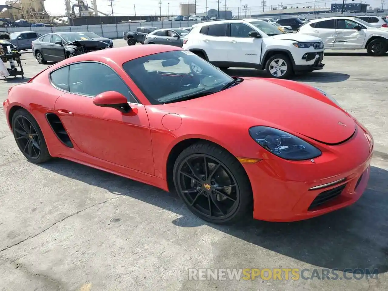 4 Photograph of a damaged car WP0AA2A81NS255608 PORSCHE CAYMAN 2022