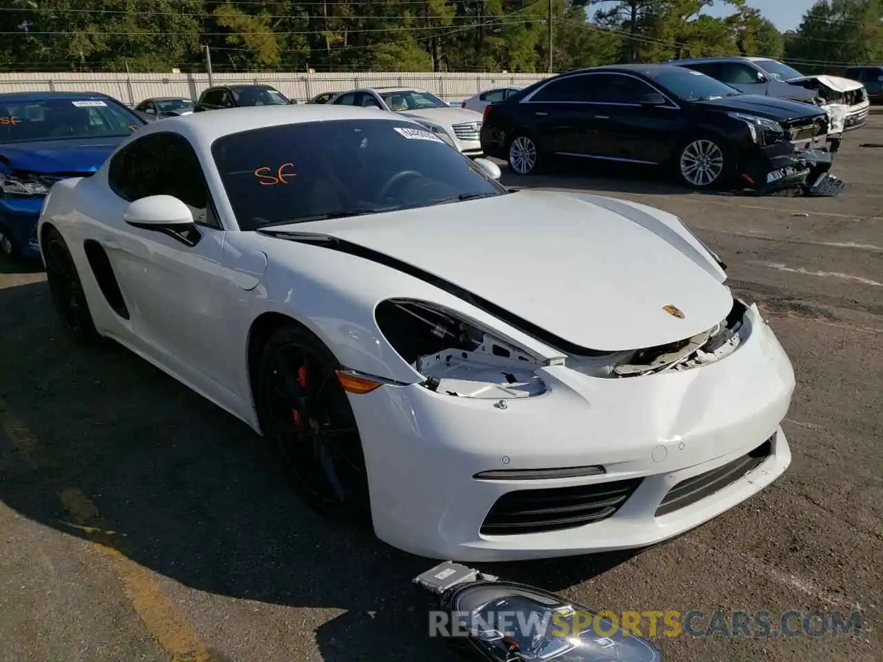 1 Photograph of a damaged car WP0AB2A82NS263181 PORSCHE CAYMAN 2022