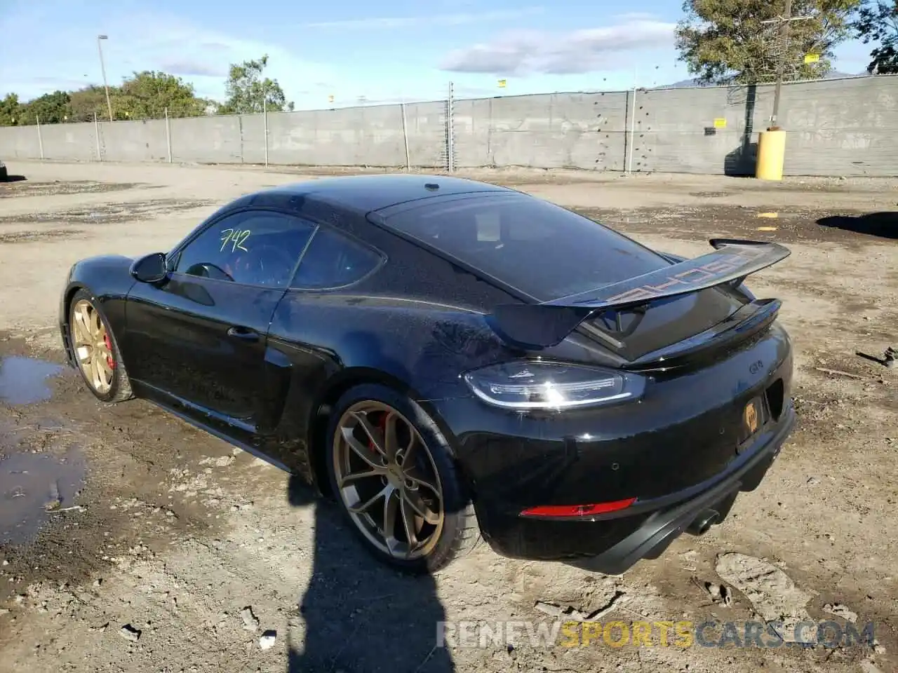 3 Фотография поврежденного автомобиля WP0AC2A85NS275077 PORSCHE CAYMAN 2022