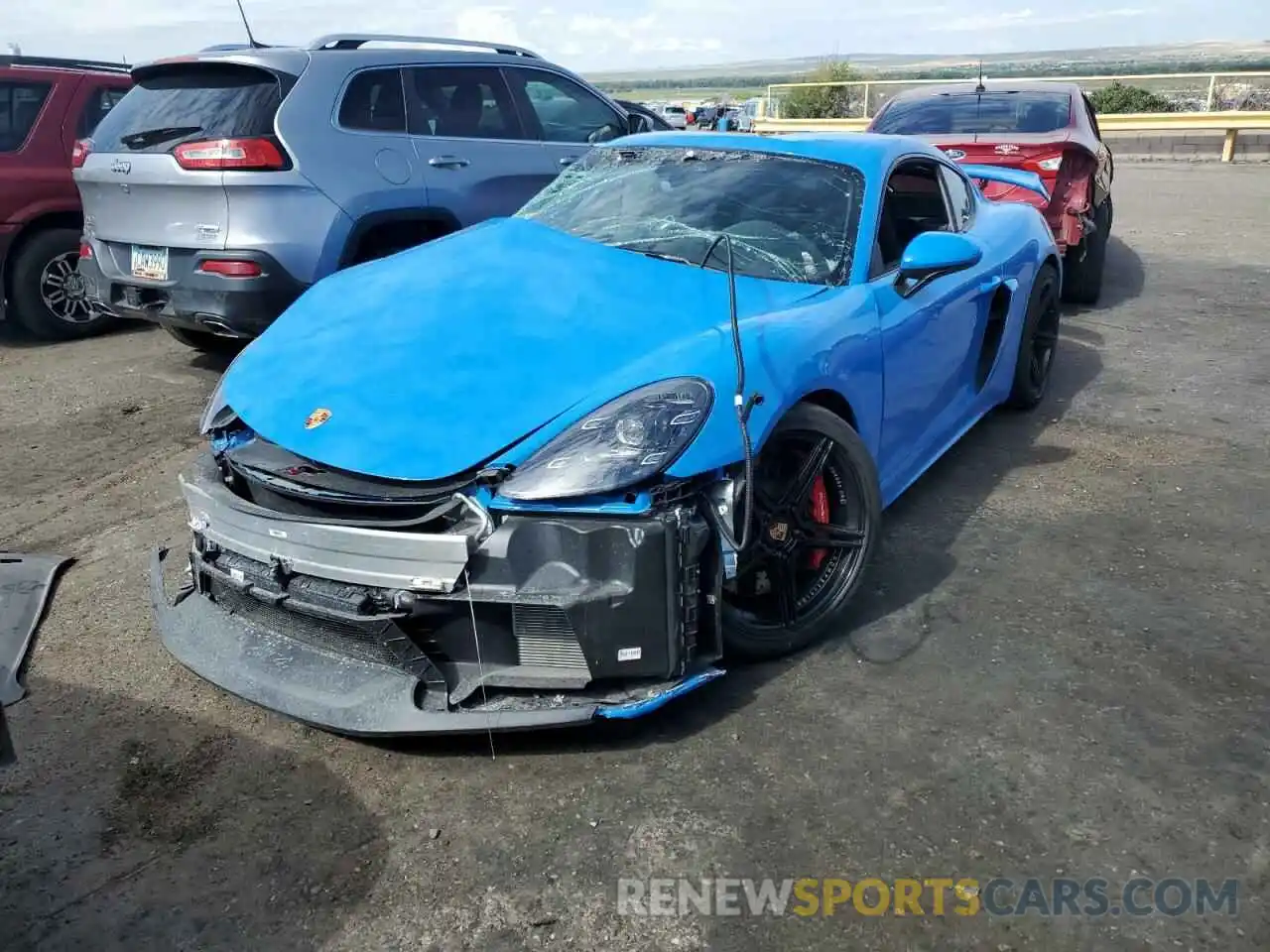 2 Photograph of a damaged car WP0AC2A85NS275225 PORSCHE CAYMAN 2022