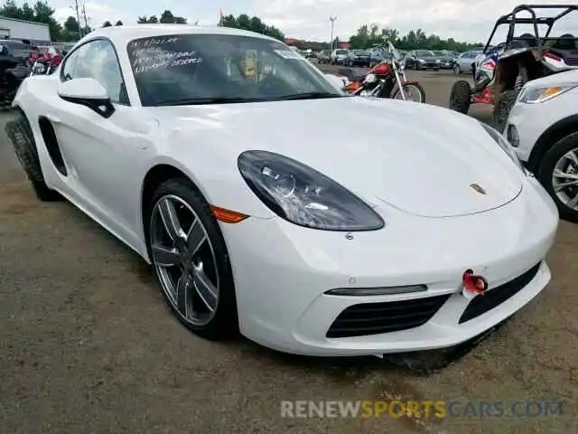 1 Photograph of a damaged car WP0AA2A84KS260345 PORSCHE CAYMAN BAS 2019