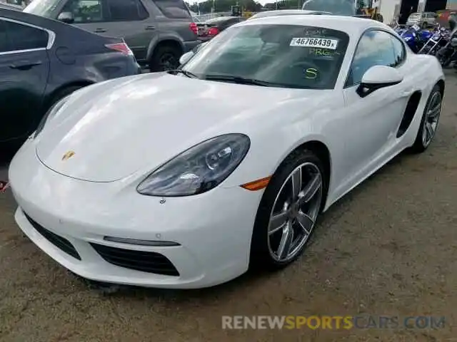 2 Photograph of a damaged car WP0AA2A84KS260345 PORSCHE CAYMAN BAS 2019