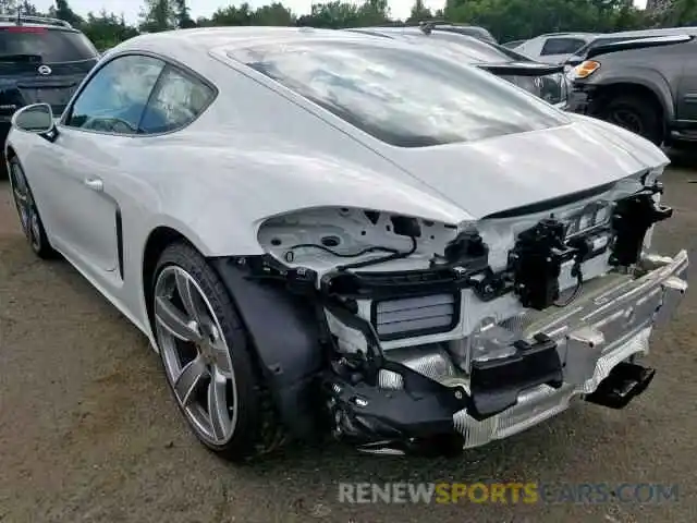 3 Photograph of a damaged car WP0AA2A84KS260345 PORSCHE CAYMAN BAS 2019