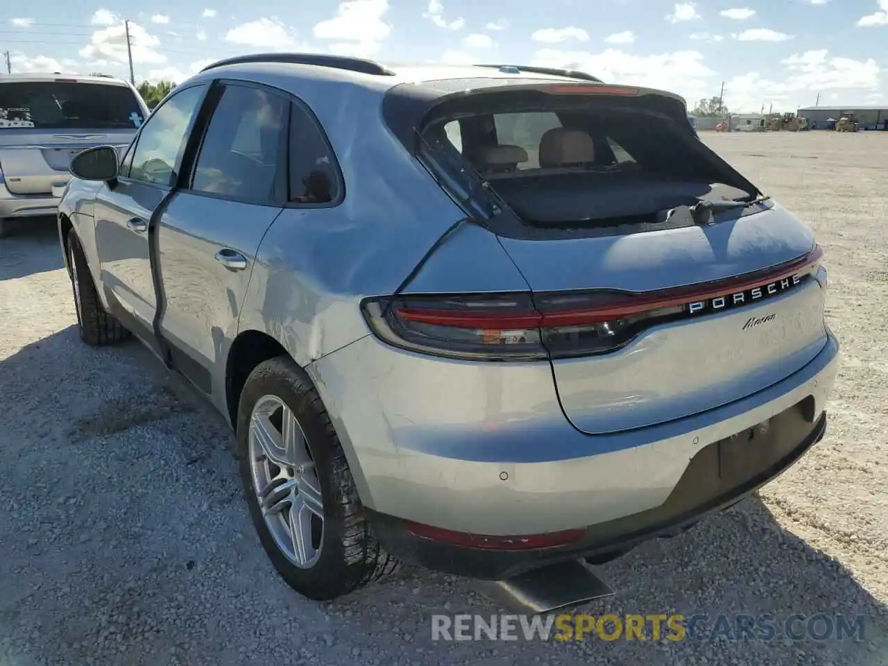 3 Photograph of a damaged car WP1AA2A50KLB09274 PORSCHE MACAN 2019