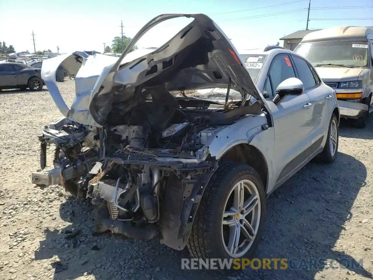 2 Photograph of a damaged car WP1AA2A53KLB01931 PORSCHE MACAN 2019