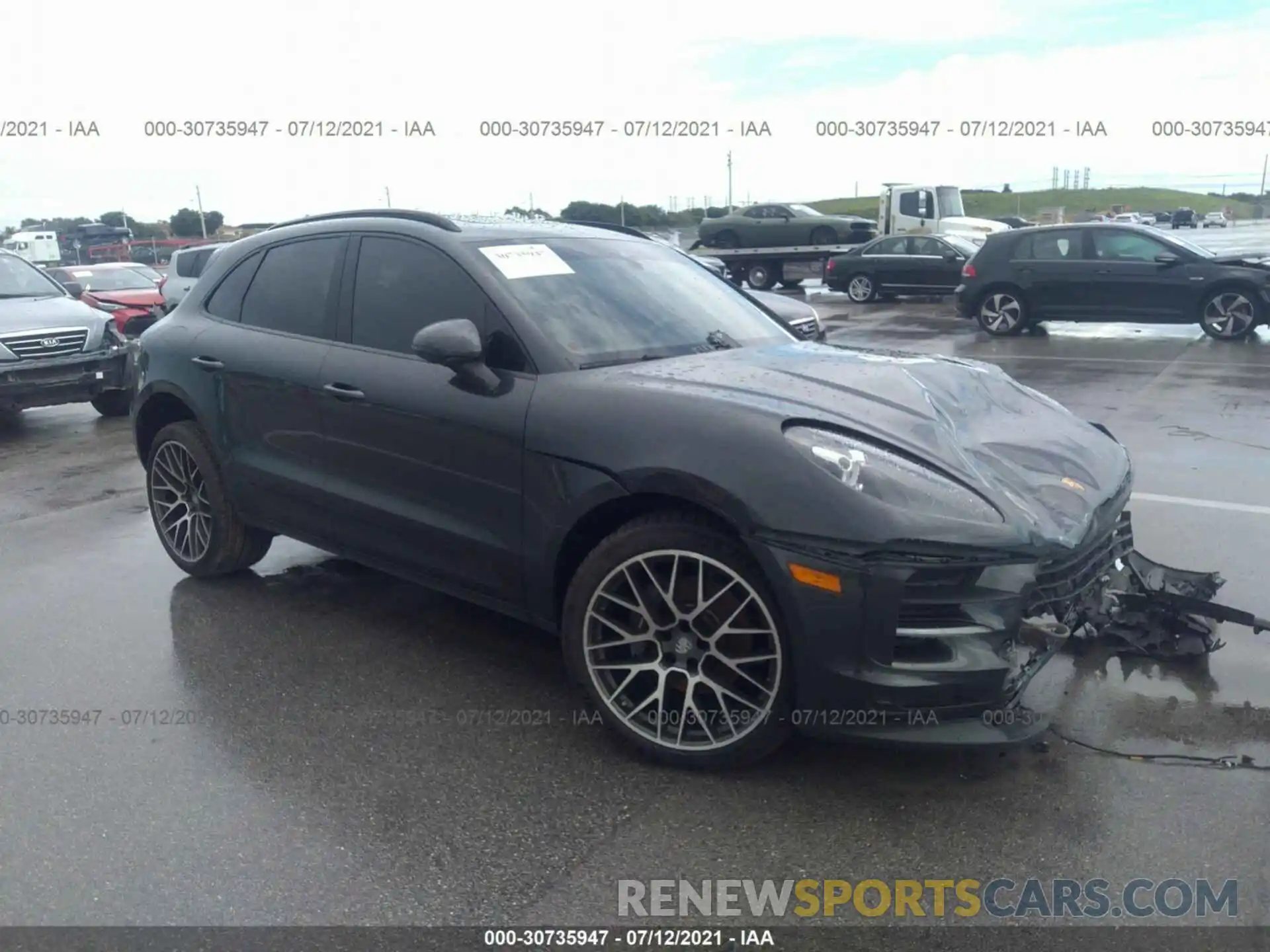 1 Photograph of a damaged car WP1AA2A54KLB03512 PORSCHE MACAN 2019