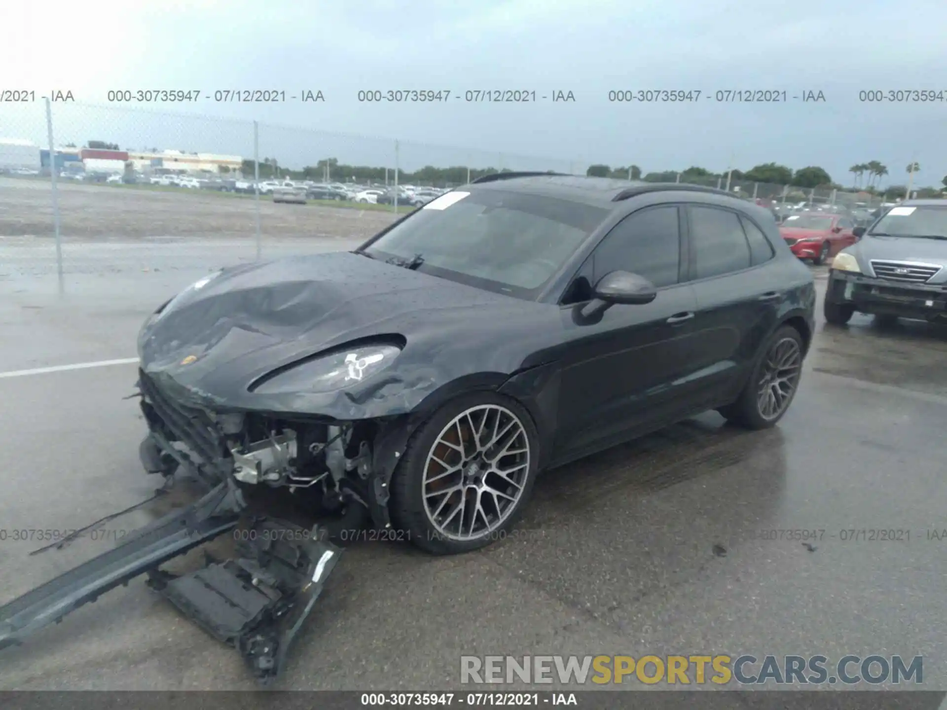 2 Photograph of a damaged car WP1AA2A54KLB03512 PORSCHE MACAN 2019