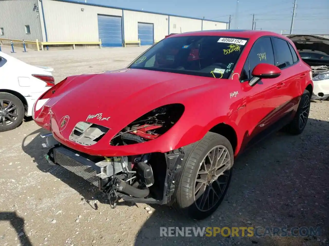 2 Photograph of a damaged car WP1AA2A54KLB06989 PORSCHE MACAN 2019