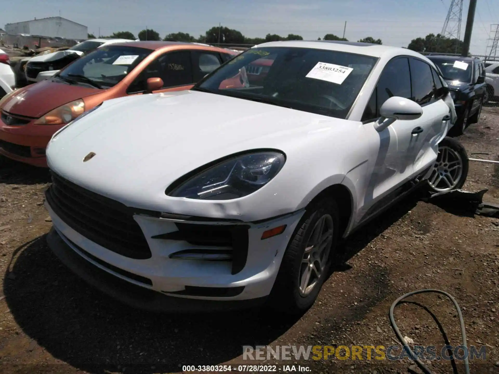 2 Photograph of a damaged car WP1AA2A54KLB08404 PORSCHE MACAN 2019