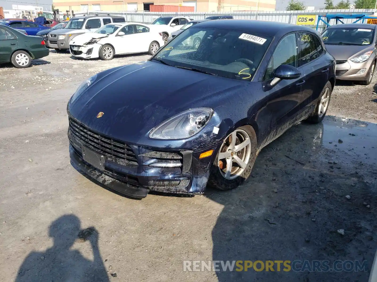 2 Photograph of a damaged car WP1AA2A55KLB03857 PORSCHE MACAN 2019