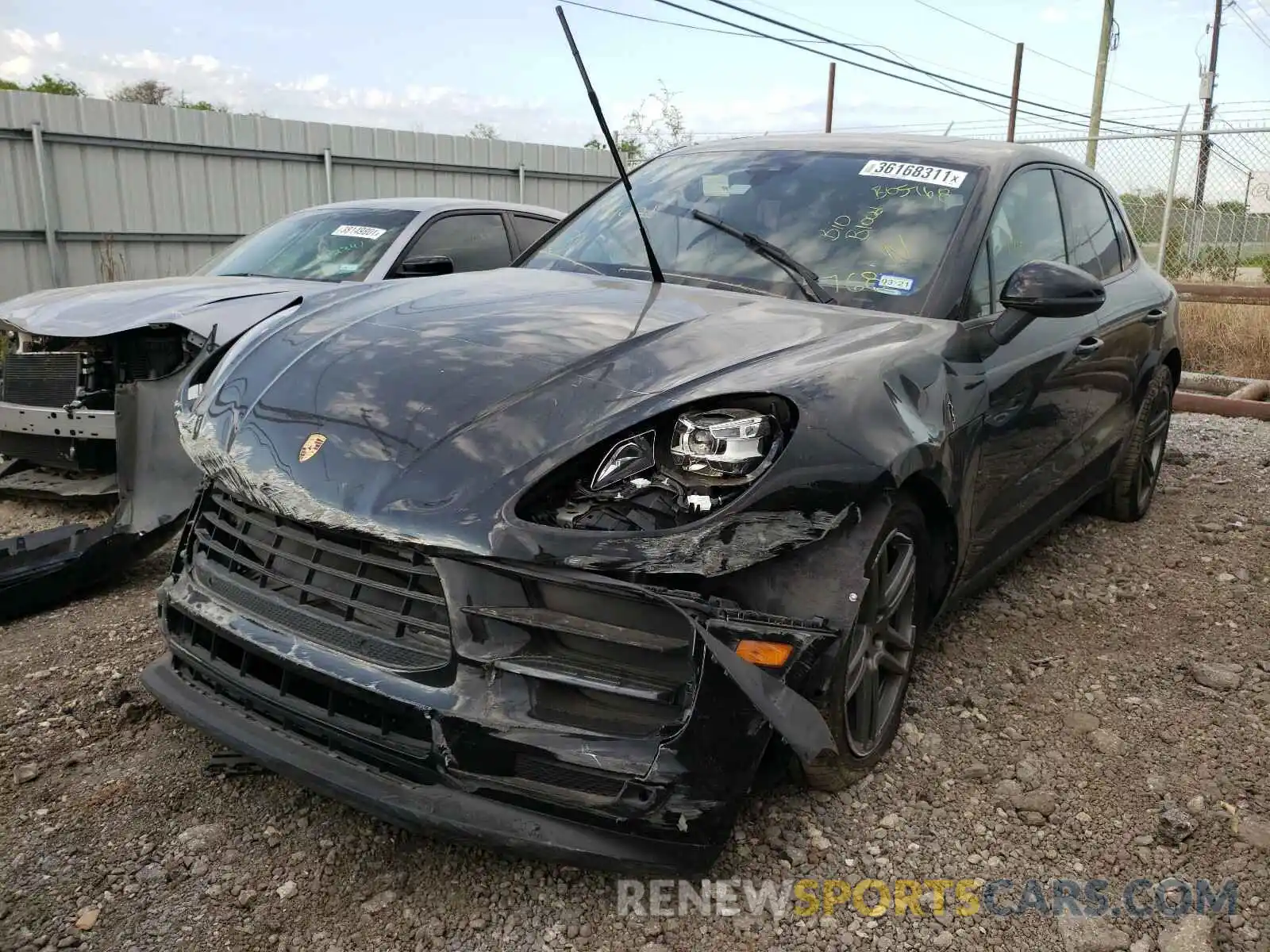 2 Photograph of a damaged car WP1AA2A55KLB05768 PORSCHE MACAN 2019