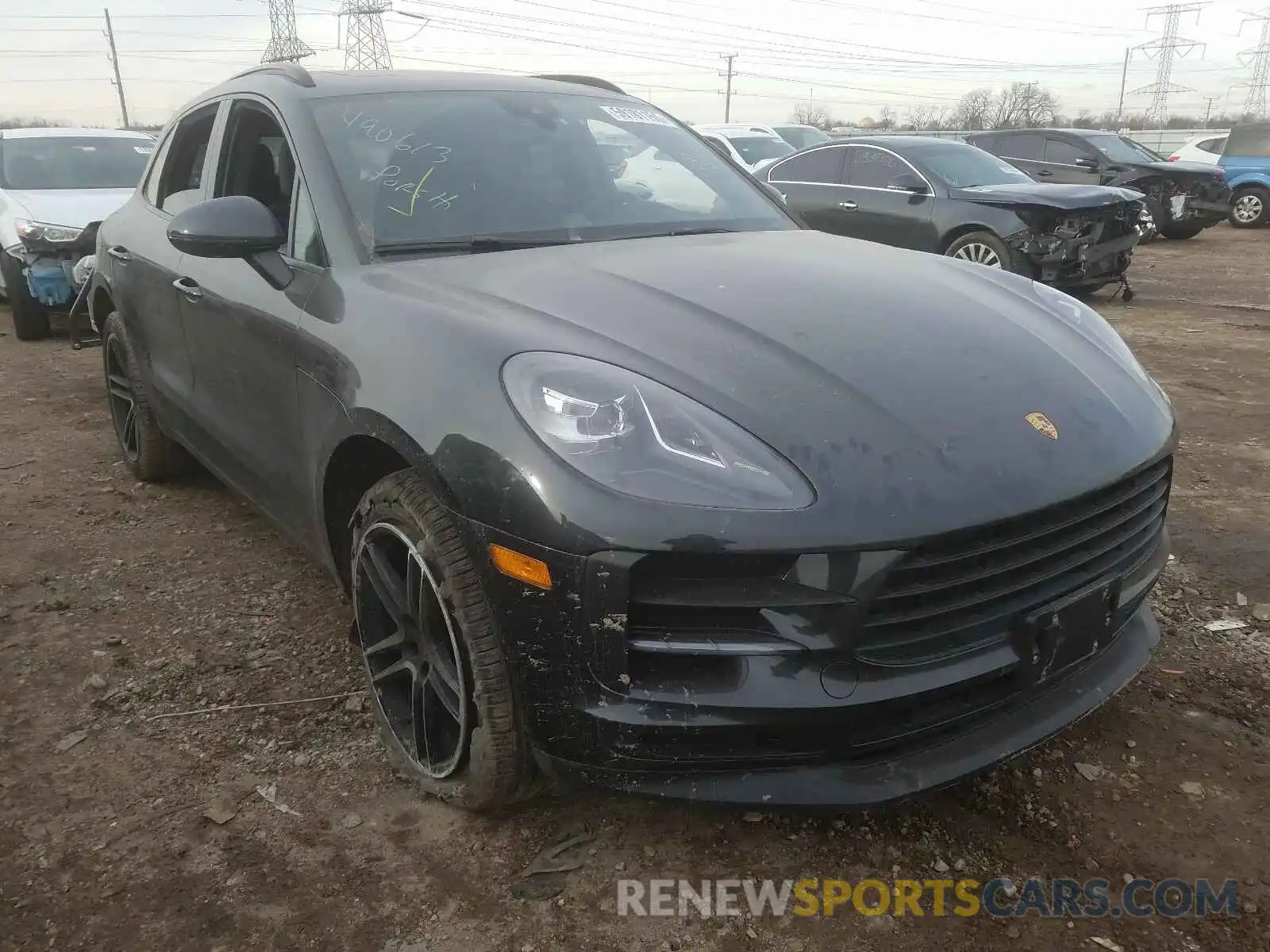 1 Photograph of a damaged car WP1AA2A55KLB06810 PORSCHE MACAN 2019