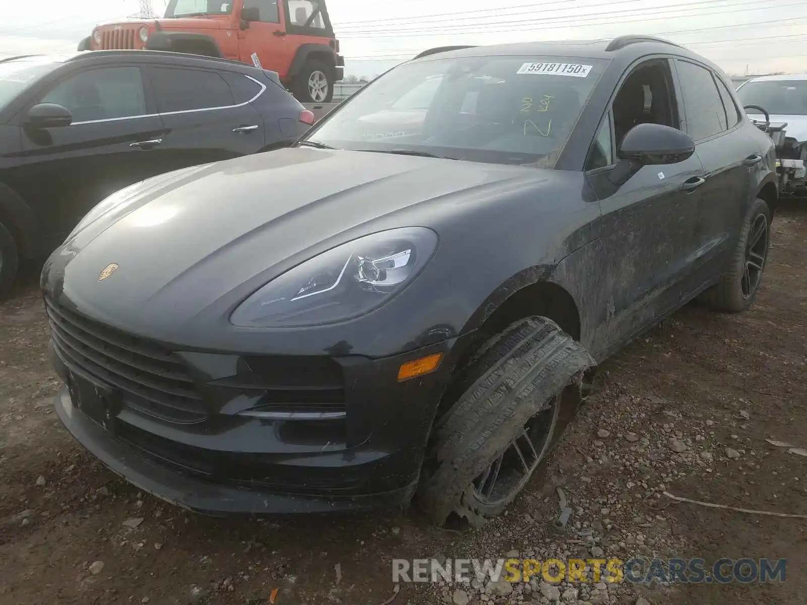 2 Фотография поврежденного автомобиля WP1AA2A55KLB06810 PORSCHE MACAN 2019