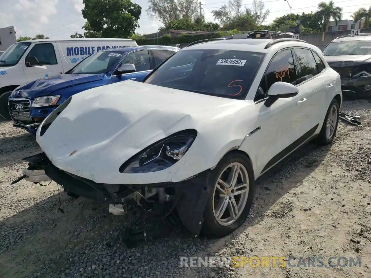 2 Photograph of a damaged car WP1AA2A56KLB04273 PORSCHE MACAN 2019