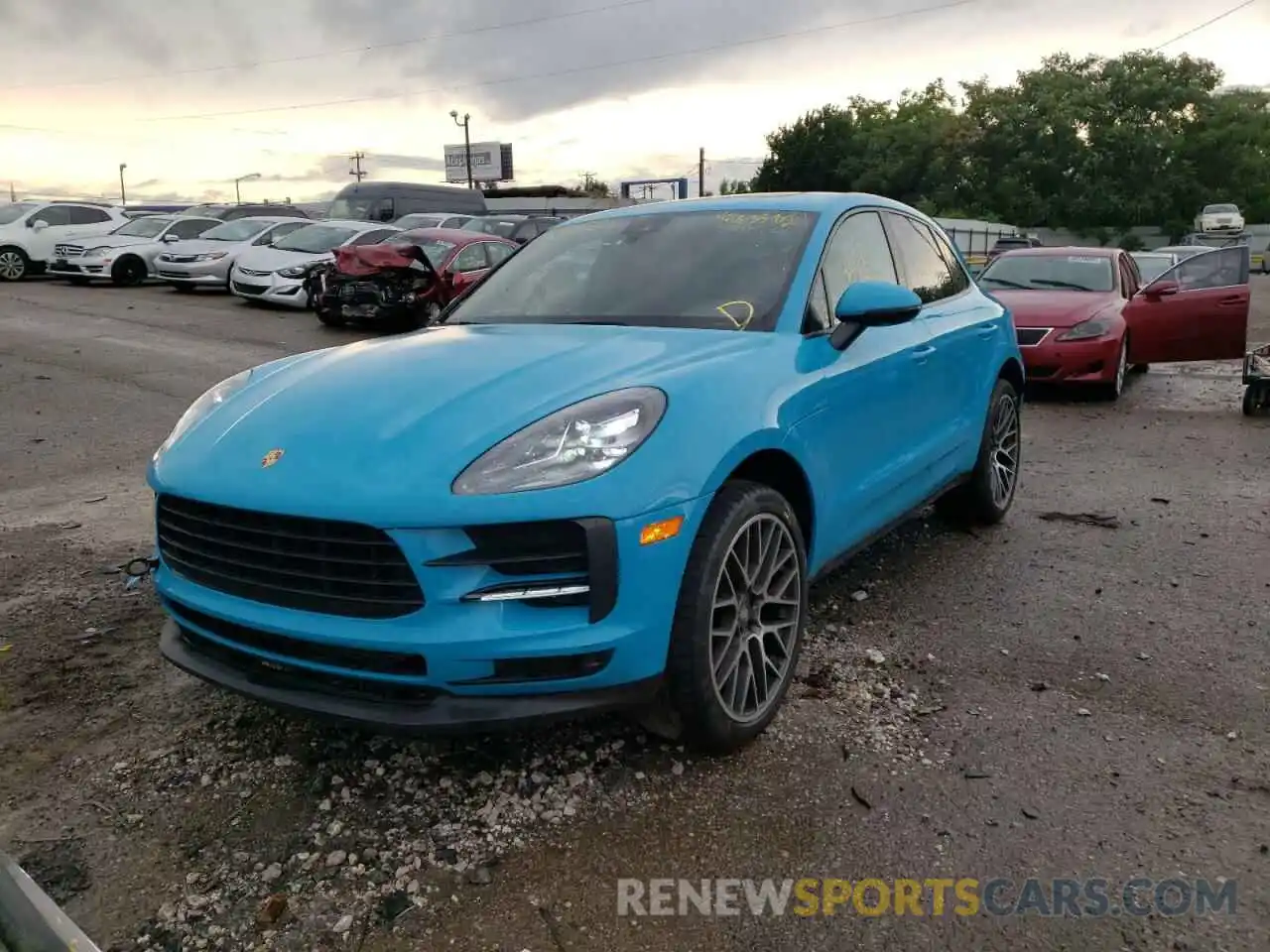 2 Photograph of a damaged car WP1AA2A56KLB07352 PORSCHE MACAN 2019