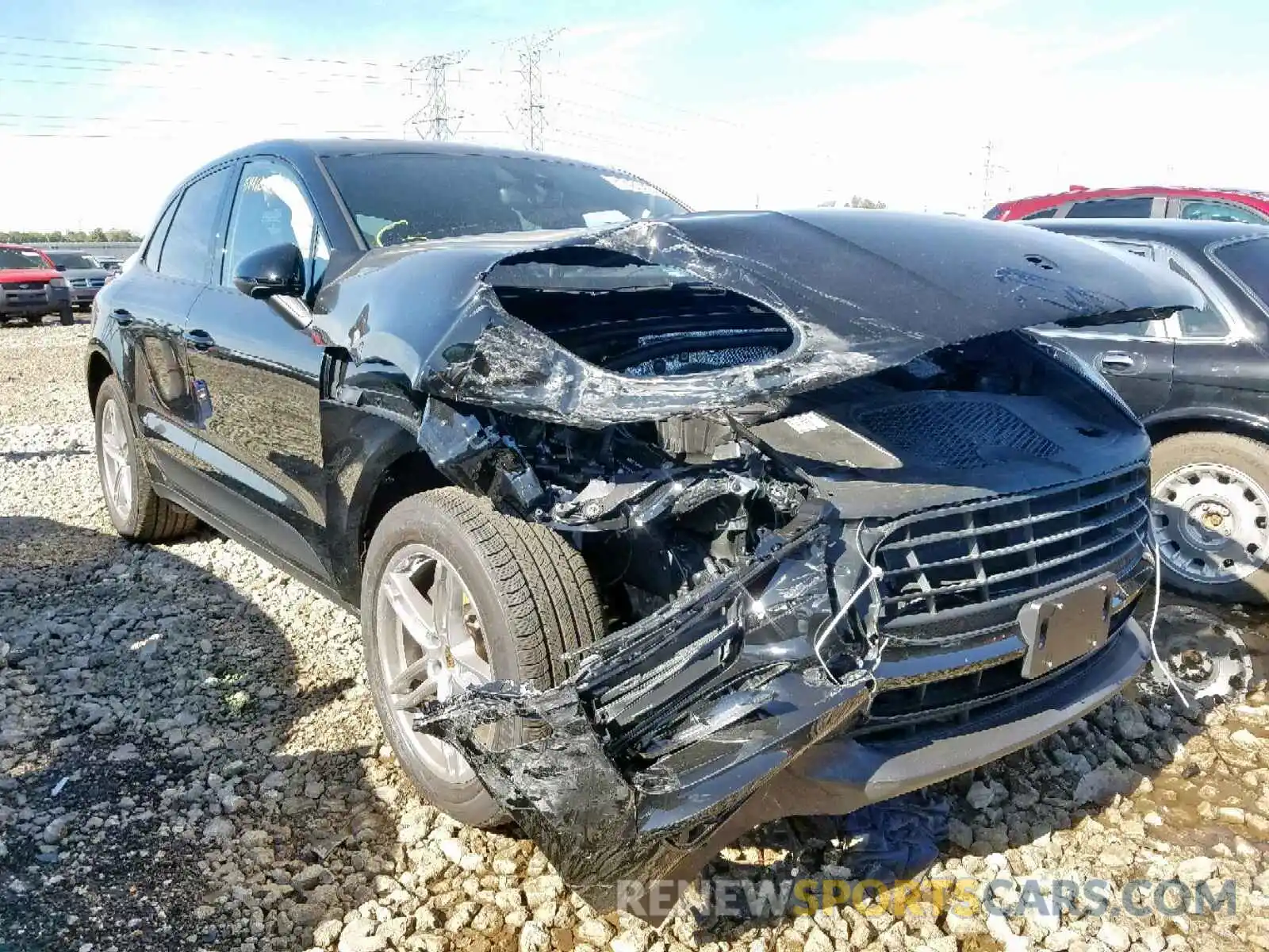 1 Photograph of a damaged car WP1AA2A56KLB07822 PORSCHE MACAN 2019