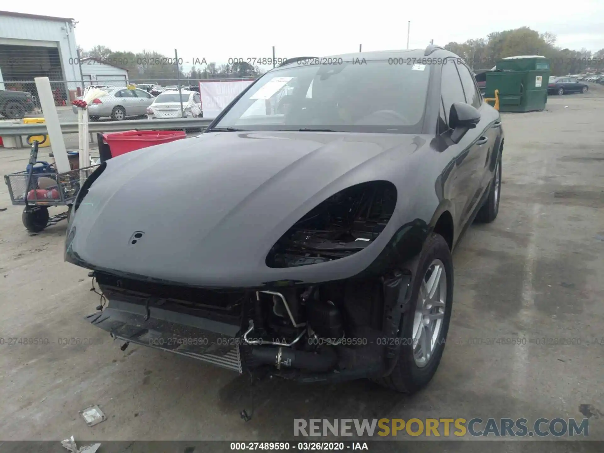 2 Photograph of a damaged car WP1AA2A57KLB02421 PORSCHE MACAN 2019