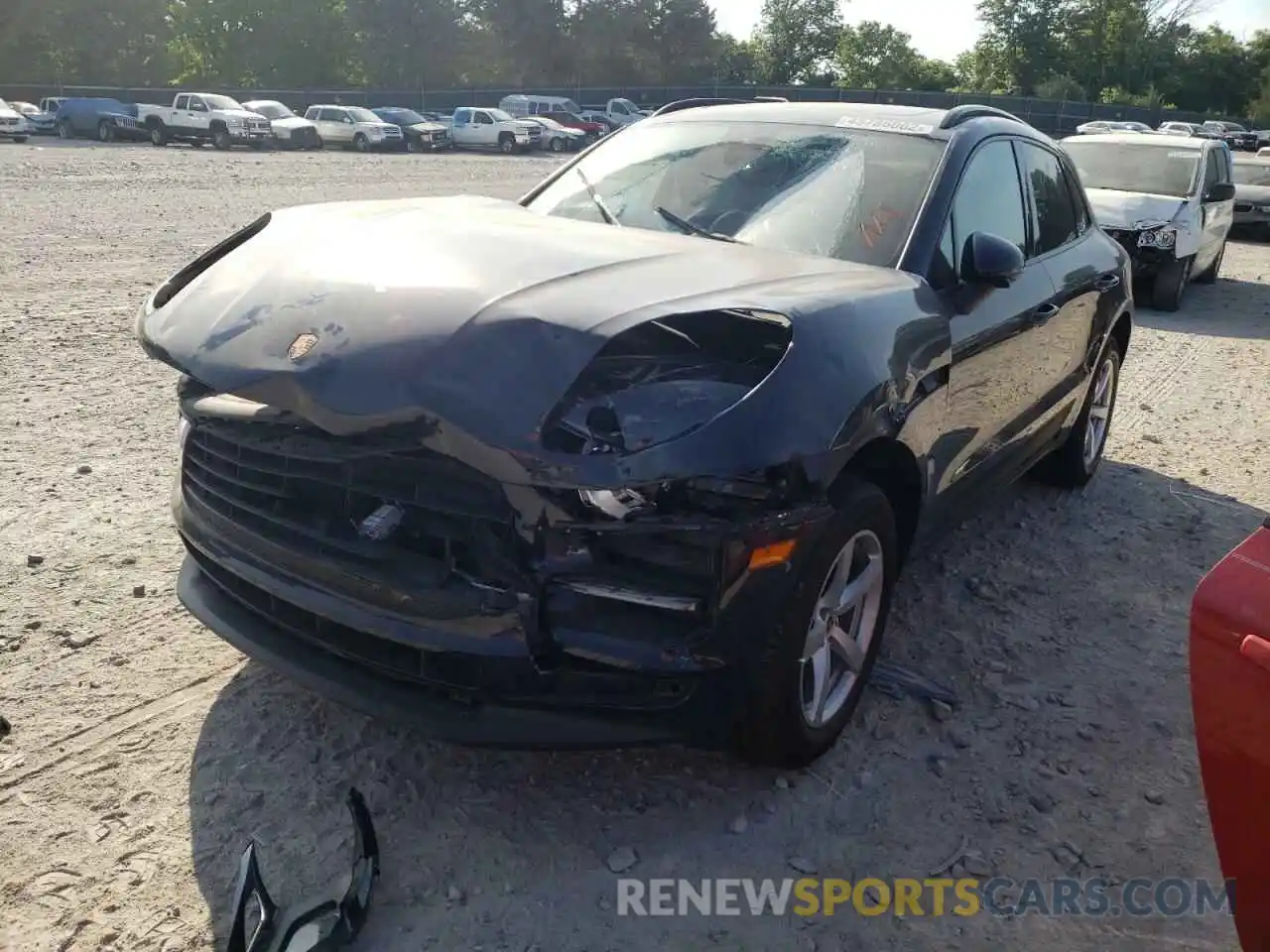 2 Photograph of a damaged car WP1AA2A57KLB03827 PORSCHE MACAN 2019