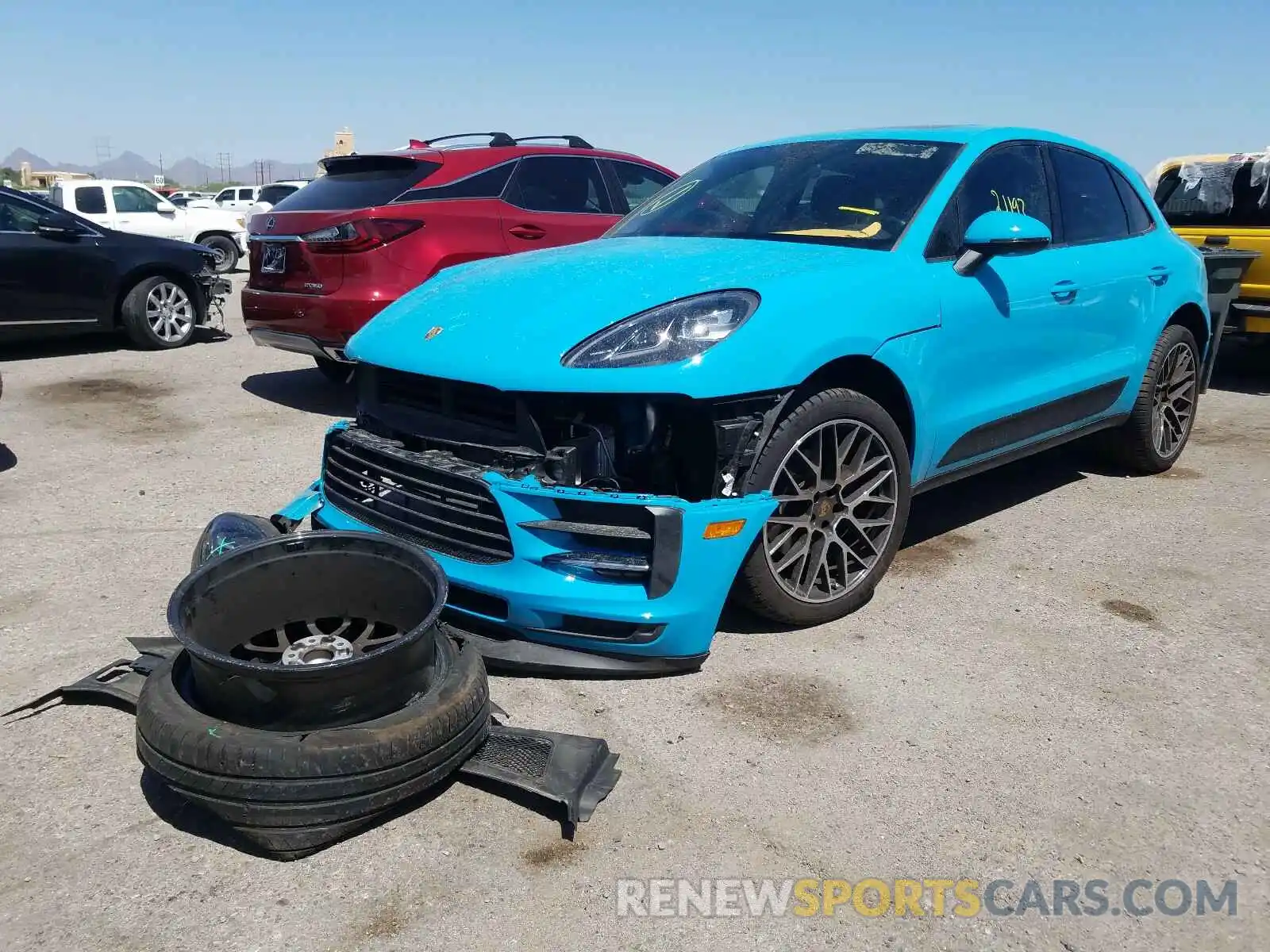 2 Photograph of a damaged car WP1AA2A58KLB01262 PORSCHE MACAN 2019