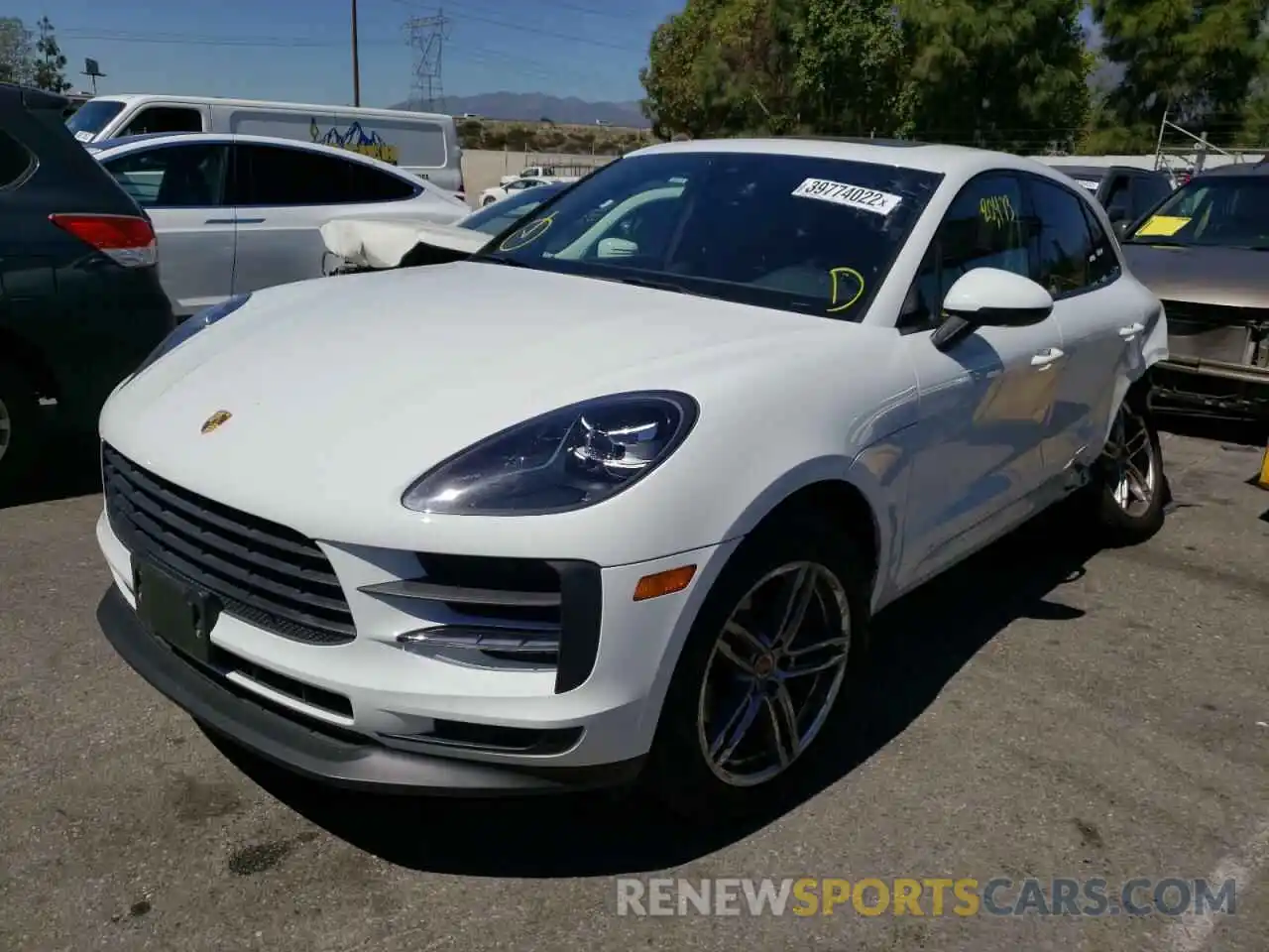 2 Photograph of a damaged car WP1AA2A59KLB00377 PORSCHE MACAN 2019