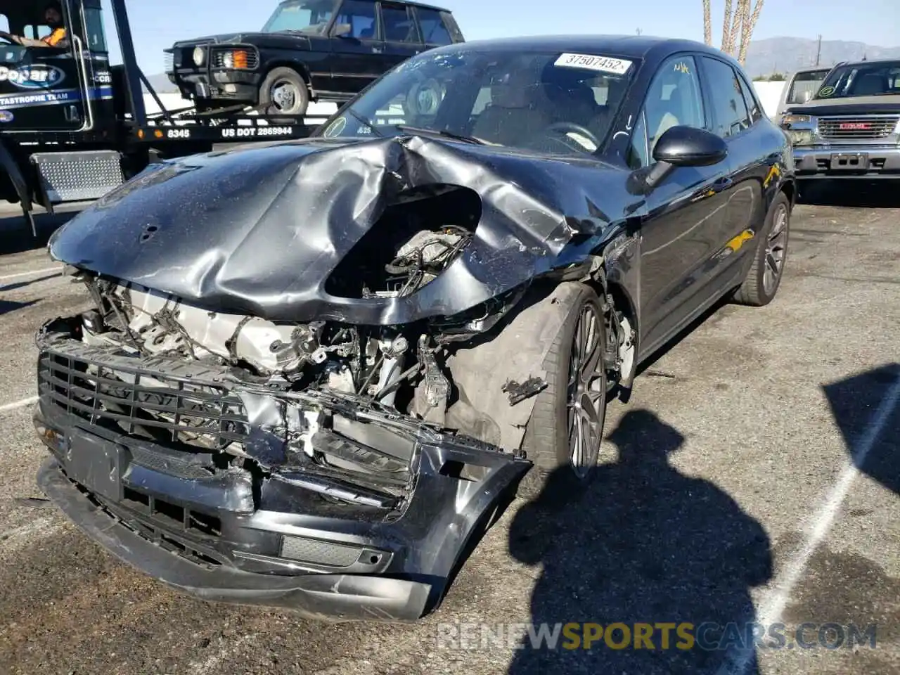 2 Photograph of a damaged car WP1AA2A59KLB02243 PORSCHE MACAN 2019