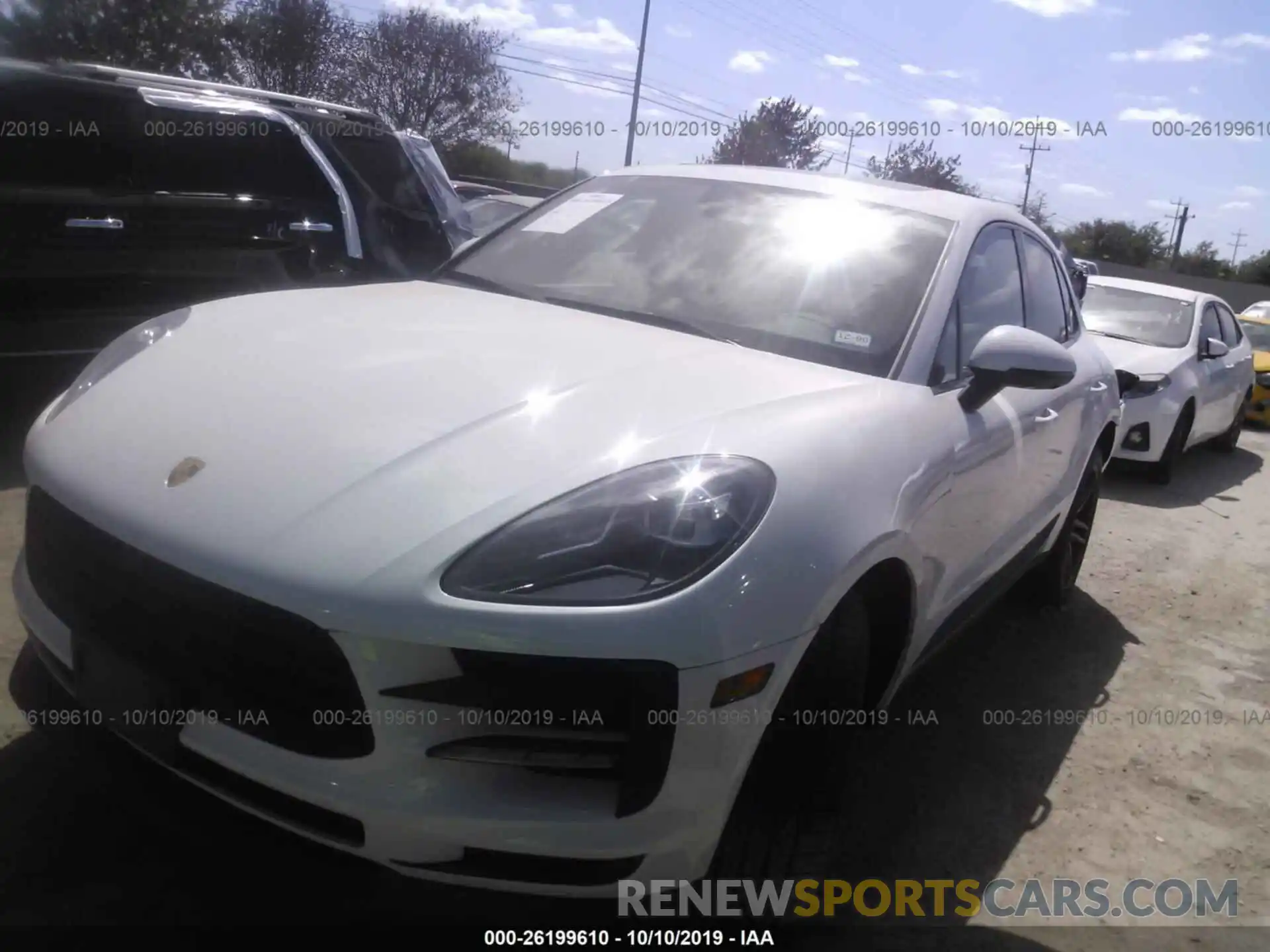 2 Photograph of a damaged car WP1AA2A59KLB02680 PORSCHE MACAN 2019