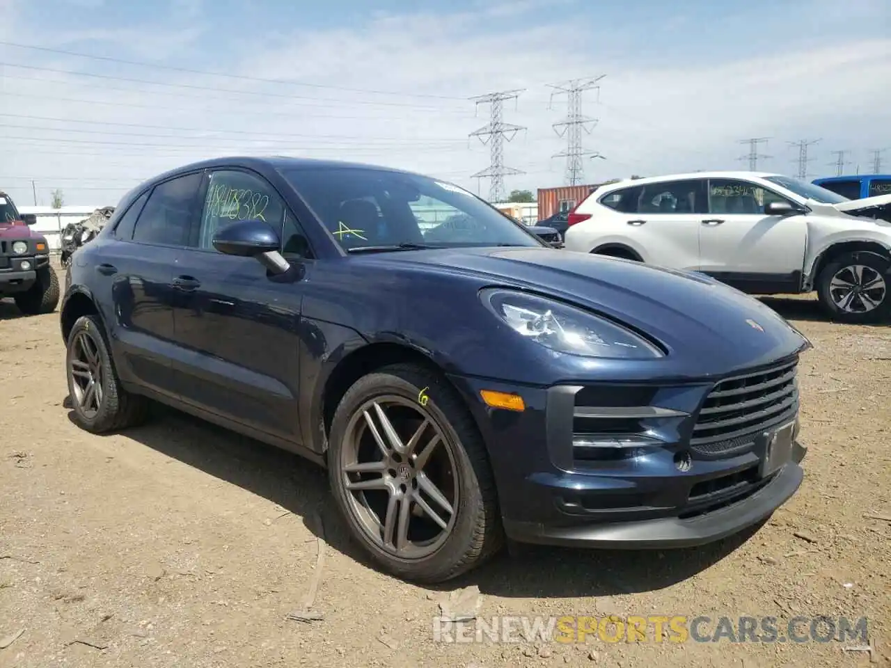 1 Photograph of a damaged car WP1AA2A59KLB05742 PORSCHE MACAN 2019