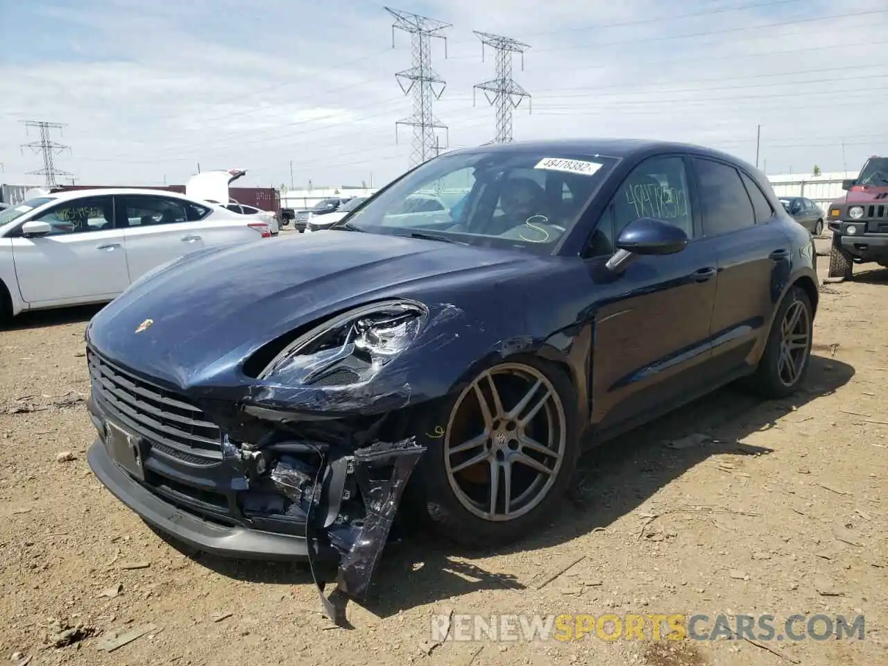 2 Photograph of a damaged car WP1AA2A59KLB05742 PORSCHE MACAN 2019