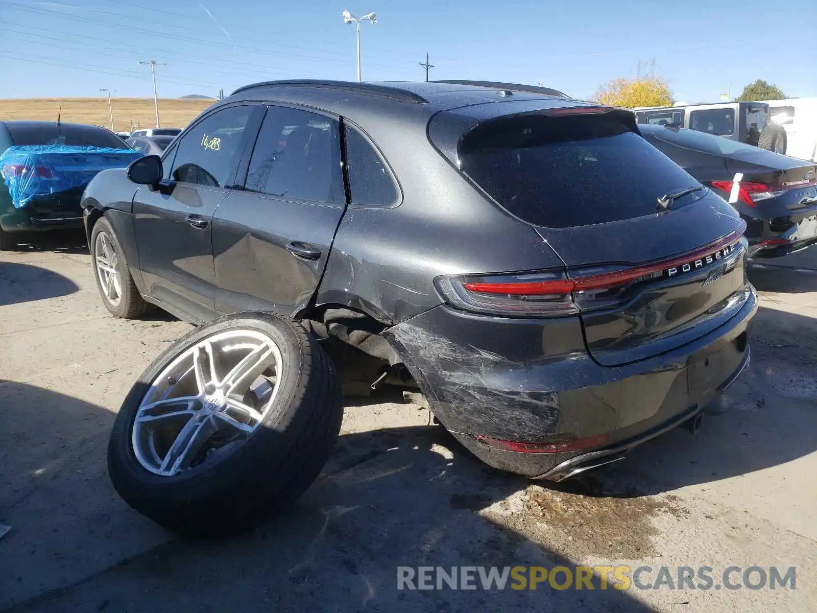 3 Photograph of a damaged car WP1AA2A5XKLB00646 PORSCHE MACAN 2019