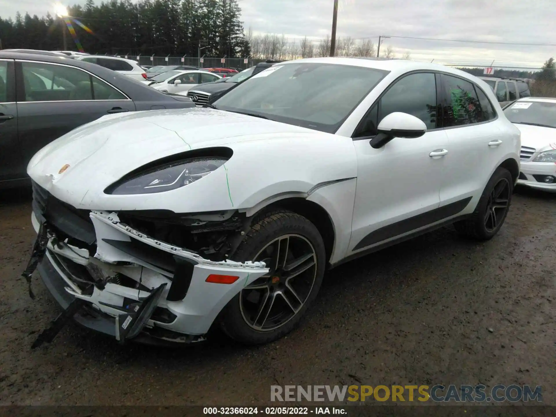 2 Photograph of a damaged car WP1AA2A5XKLB02641 PORSCHE MACAN 2019