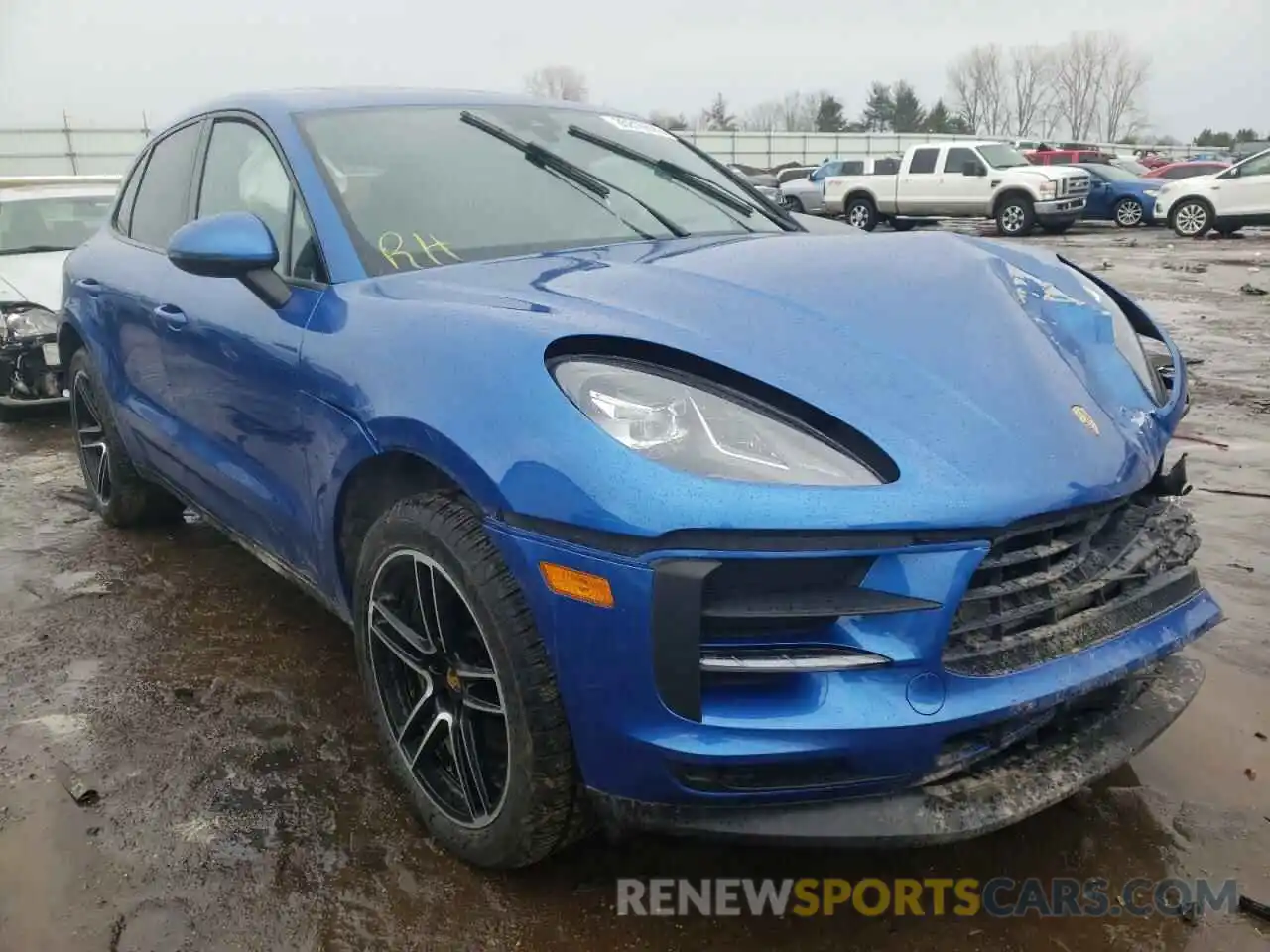 1 Photograph of a damaged car WP1AA2A5XKLB07208 PORSCHE MACAN 2019