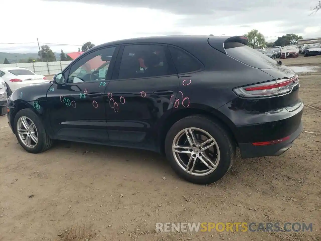 2 Photograph of a damaged car WP1AA2A5XKLB09430 PORSCHE MACAN 2019