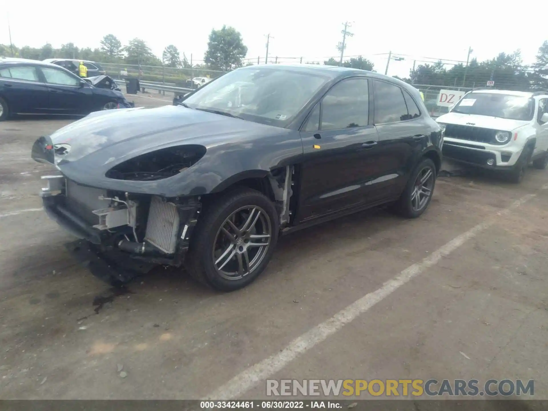 2 Photograph of a damaged car WP1AB2A52KLB33640 PORSCHE MACAN 2019