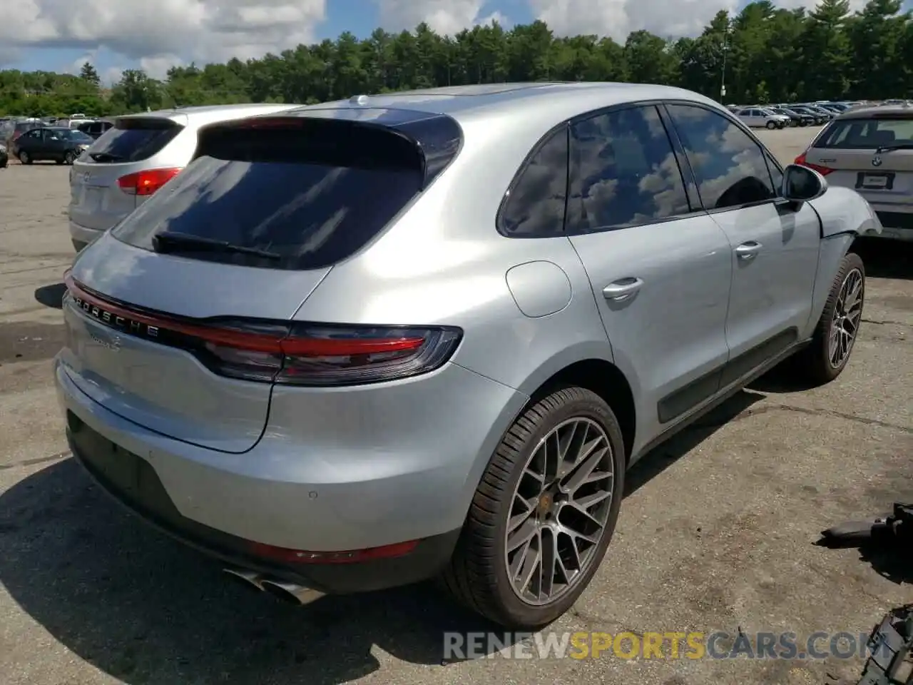 4 Photograph of a damaged car WP1AB2A52KLB33766 PORSCHE MACAN 2019