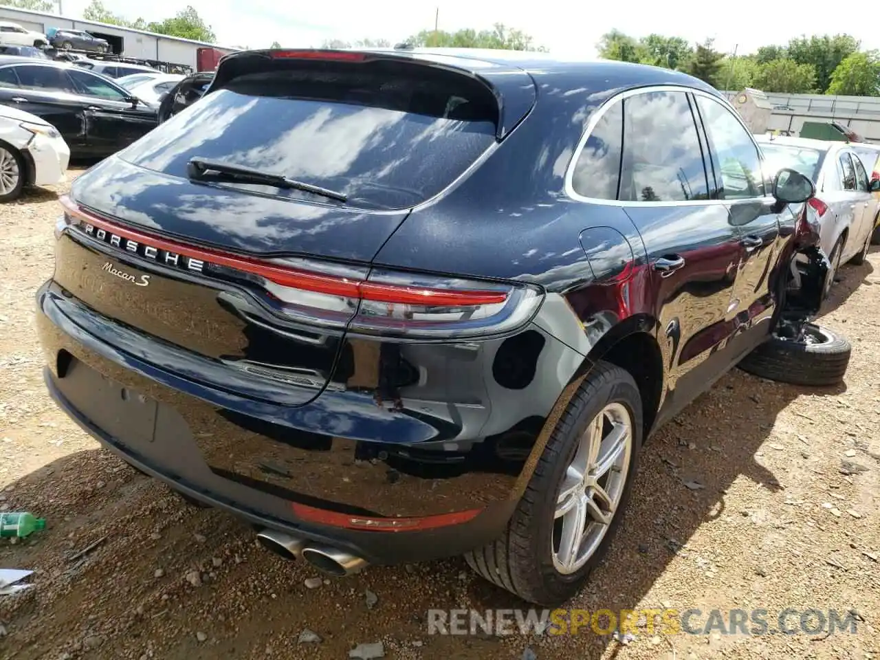 4 Фотография поврежденного автомобиля WP1AB2A53KLB31508 PORSCHE MACAN 2019