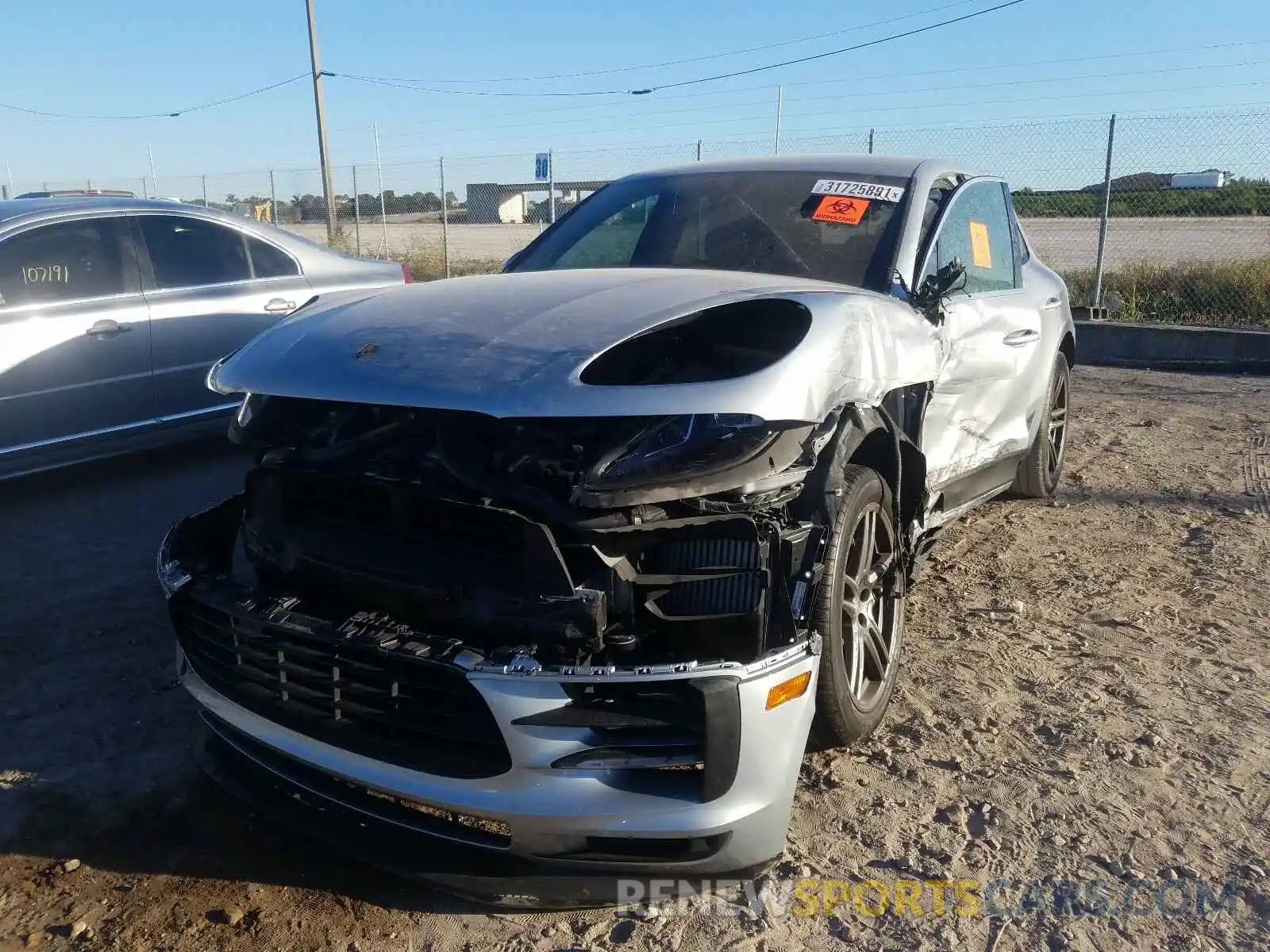 2 Photograph of a damaged car WP1AB2A53KLB32352 PORSCHE MACAN 2019