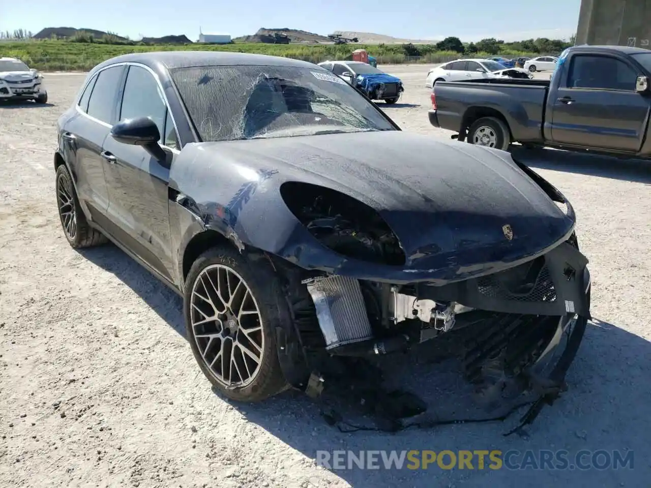 1 Photograph of a damaged car WP1AB2A56KLB32488 PORSCHE MACAN 2019