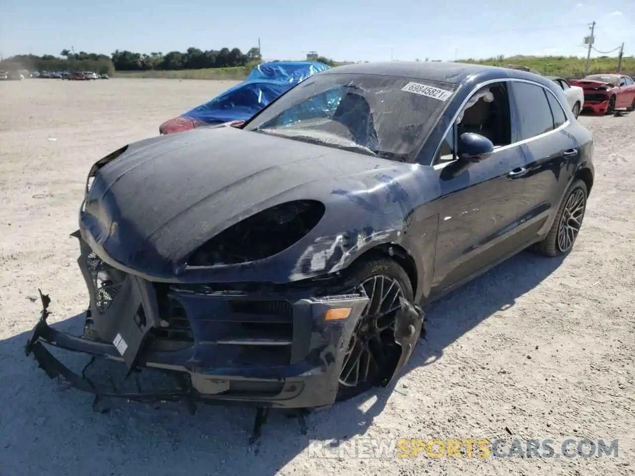 2 Photograph of a damaged car WP1AB2A56KLB32488 PORSCHE MACAN 2019