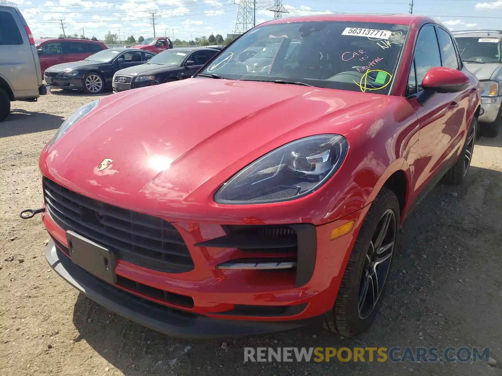 2 Photograph of a damaged car WP1AB2A57KLB32578 PORSCHE MACAN 2019