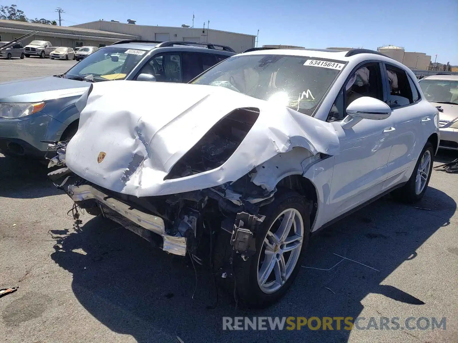 2 Photograph of a damaged car WP1AB2A57KLB32905 PORSCHE MACAN 2019