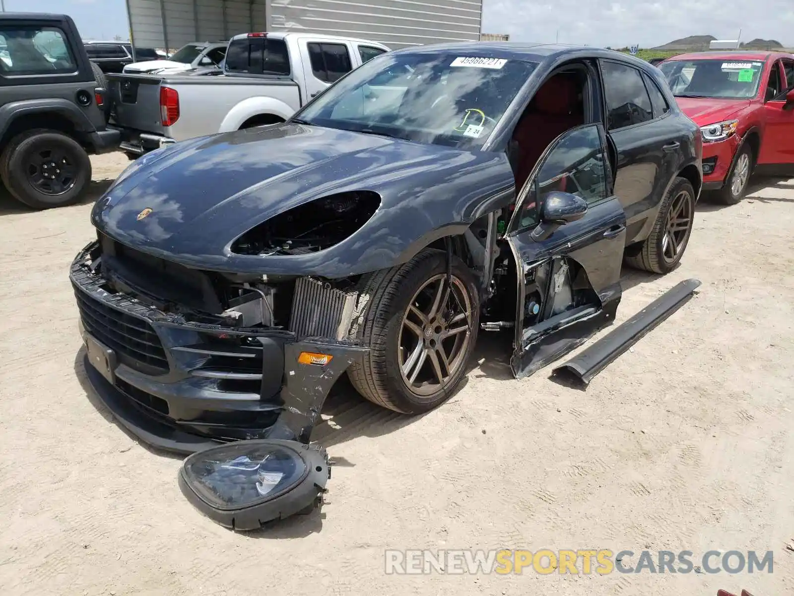 9 Photograph of a damaged car WP1AB2A58KLB32072 PORSCHE MACAN 2019