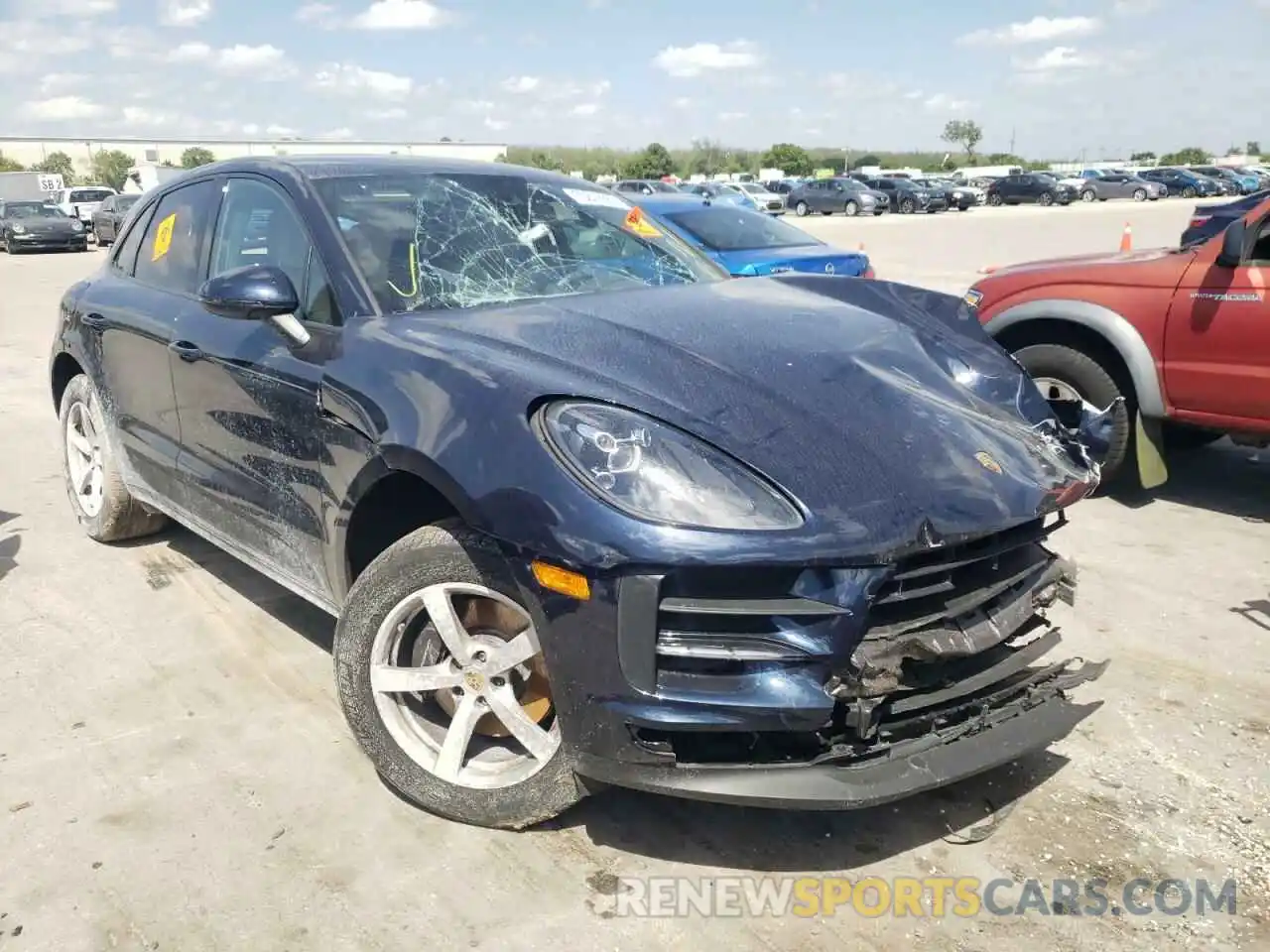 1 Photograph of a damaged car WP1AA2A51LLB01475 PORSCHE MACAN 2020