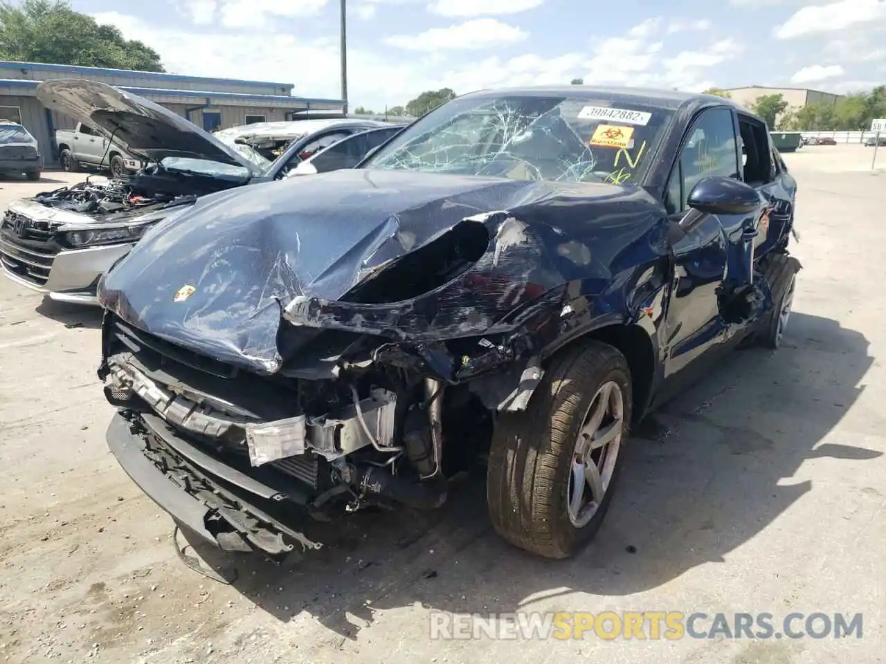 2 Photograph of a damaged car WP1AA2A51LLB01475 PORSCHE MACAN 2020