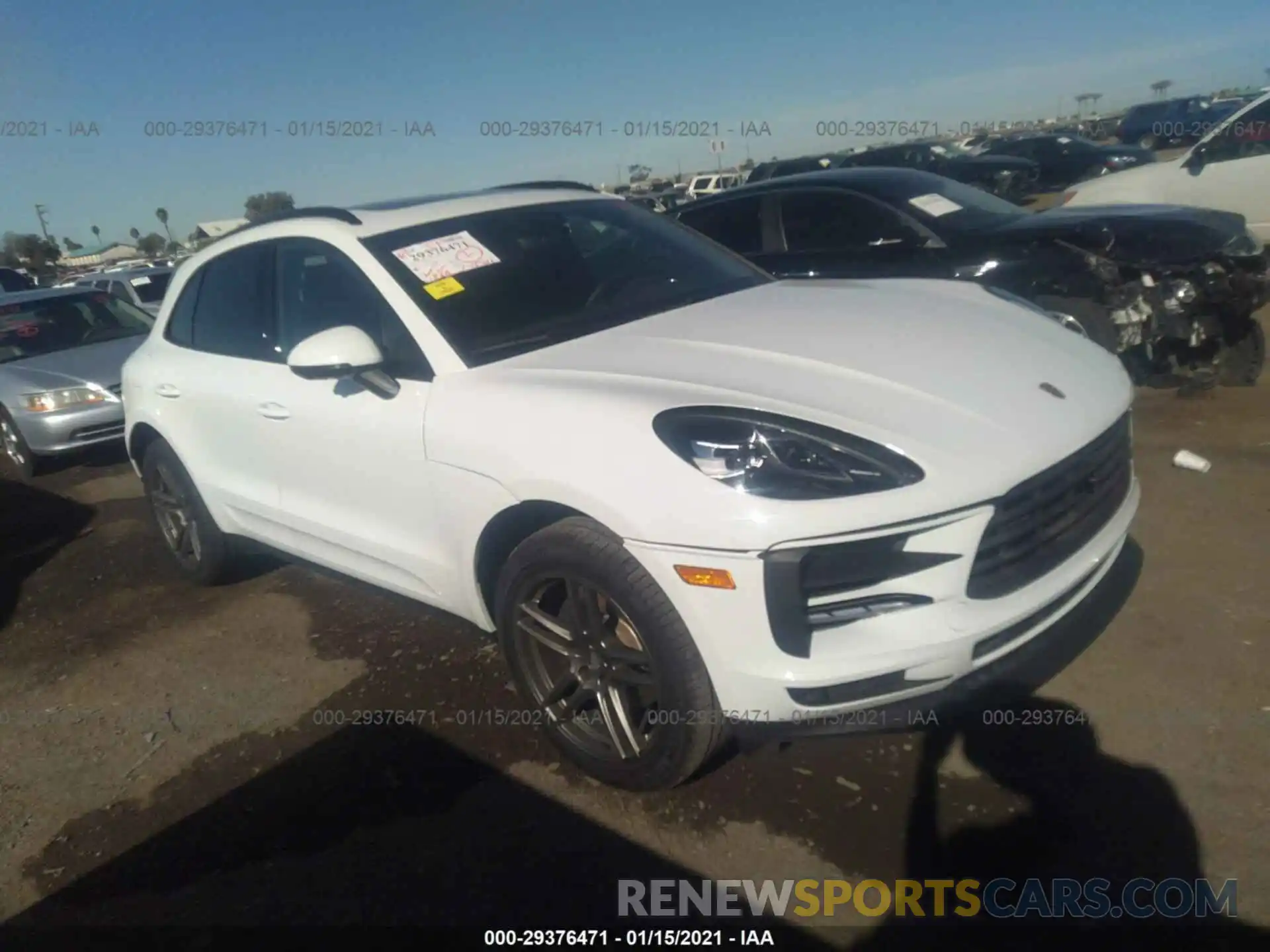 1 Photograph of a damaged car WP1AA2A51LLB01816 PORSCHE MACAN 2020